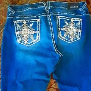 Vigoss plus size bling bootcut jeans